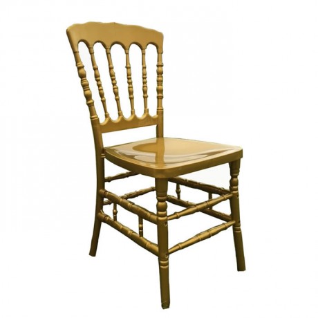 Altın Sarı Plastik Lüks Napolyon Sandalye